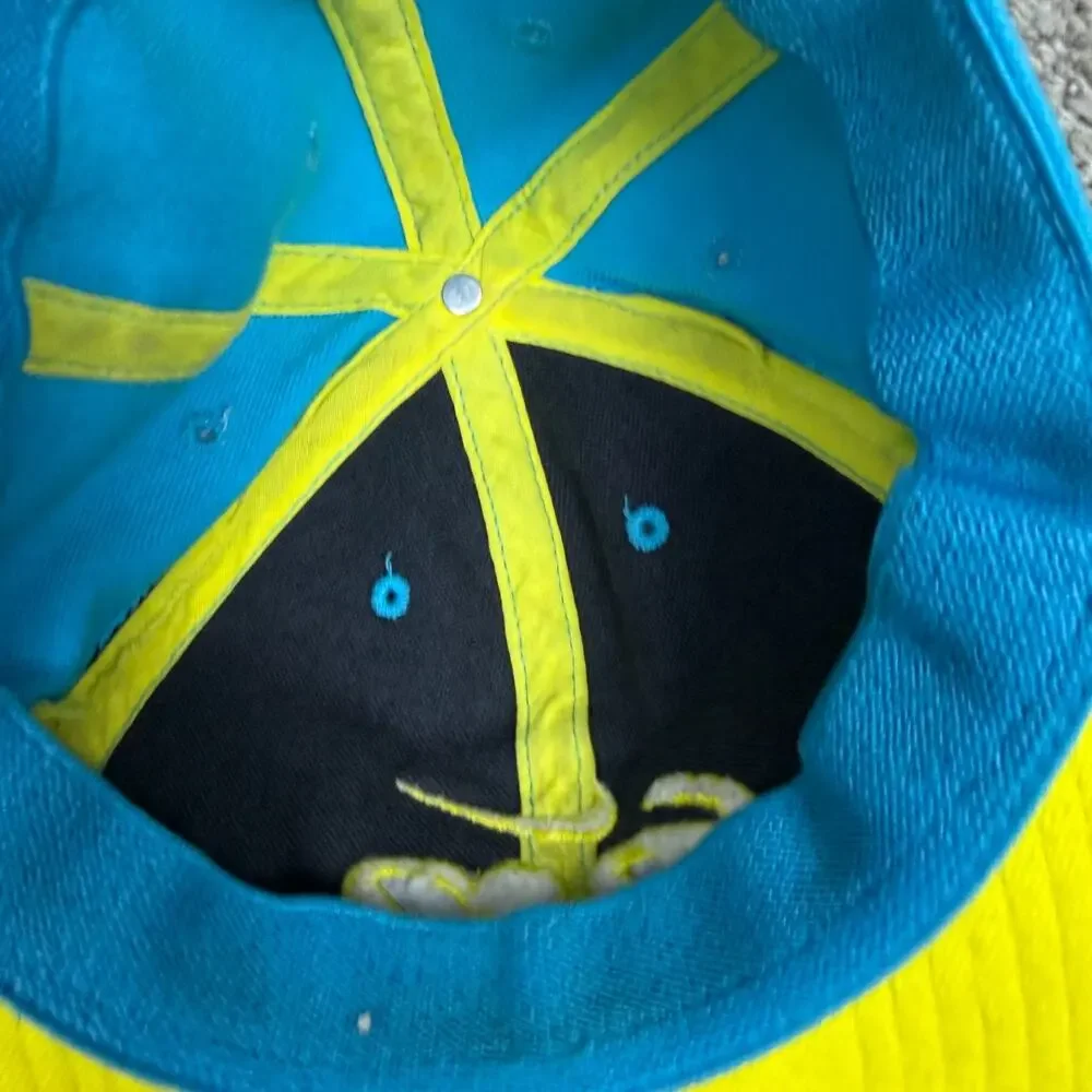 Nike 6.0 Hat Boys 8-20 Blue Yellow Swoosh Fitted Baseball Cap Casual Youth
